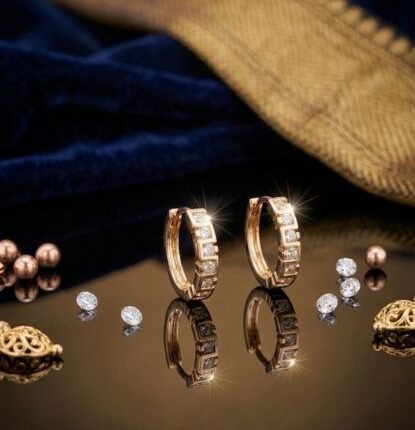 American Diamond Luxe Hoops Earrings | Longlasting | Anti Tarnish
