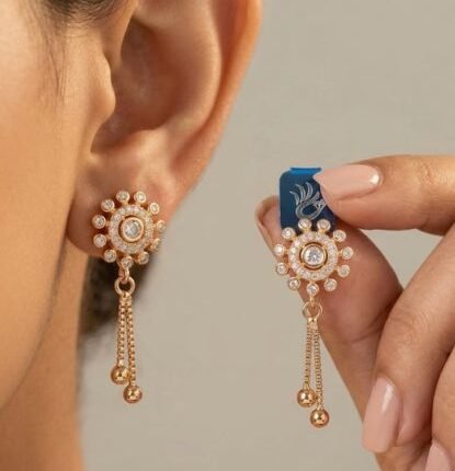 American Diamond Florence Cascade Drops  | Longlasting | Anti Tarnish | Daily wear