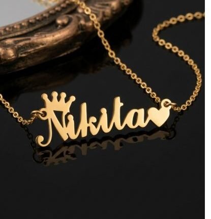 Royal Heart Name Pendant