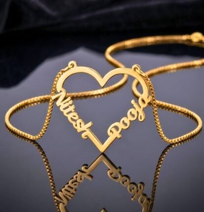 Golden Heart Duo Pendant