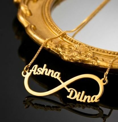 Infinity Grace Name Pendant