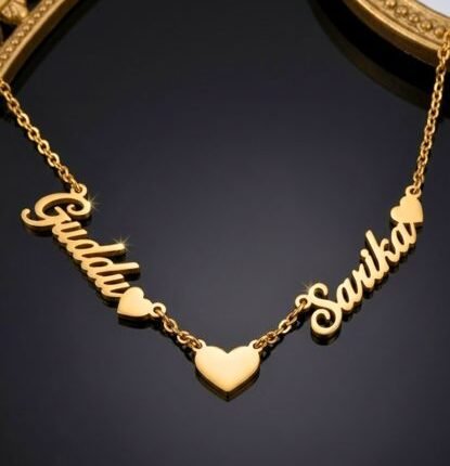Golden Bonded Love Duo Pendant