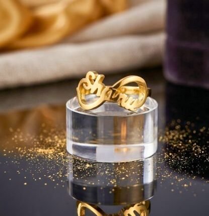 Infinity Glow Name Ring