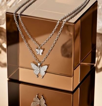 Sparkling Enchanted Wings Necklace
