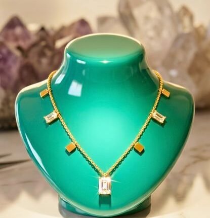 Modern Muse Crystal Necklace| Anti-Tarnish | Durable |Trendy